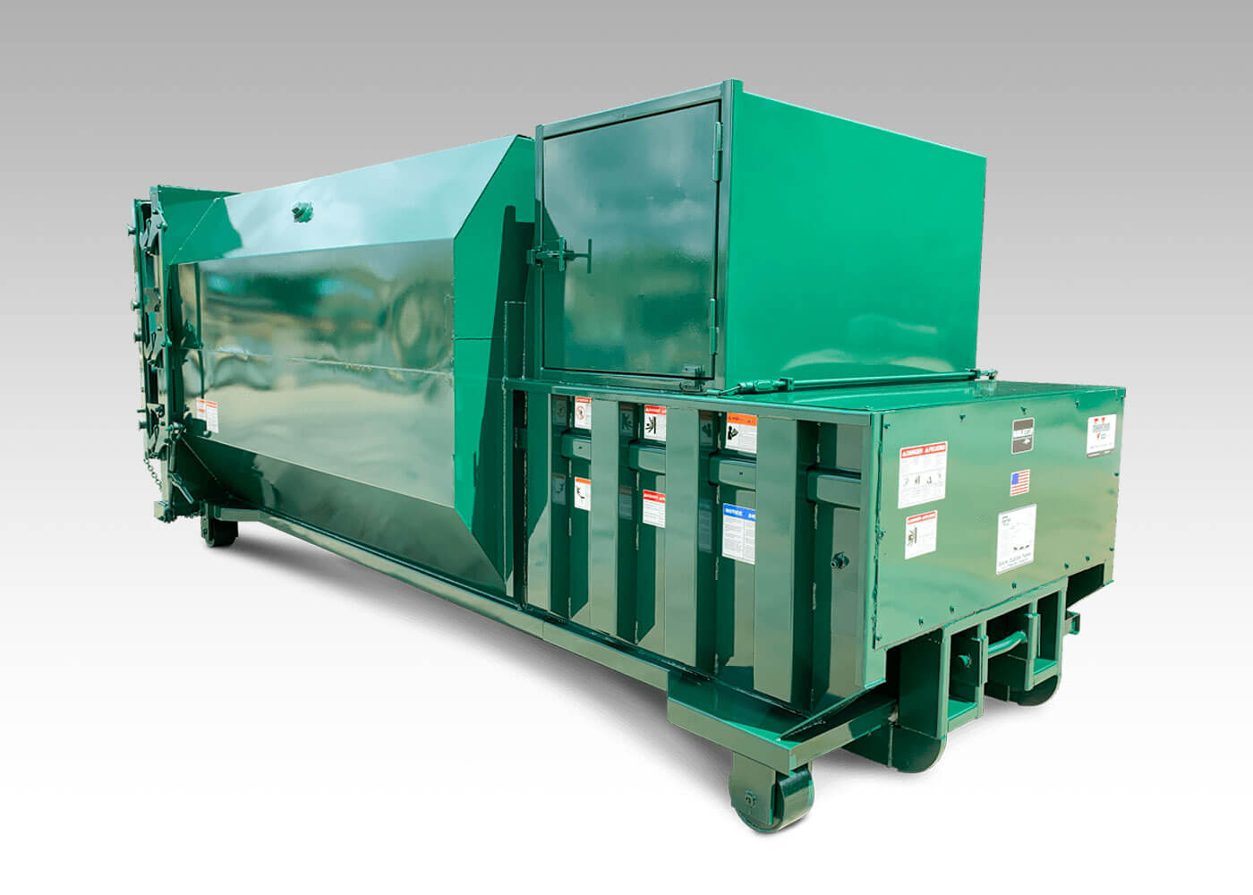 RJ-250SC self contained trash compactor from marathon compacton equipment company