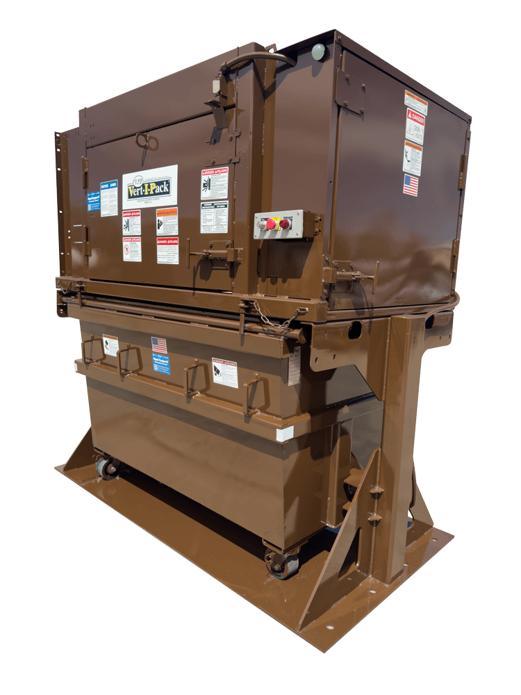 Rear load container compactors