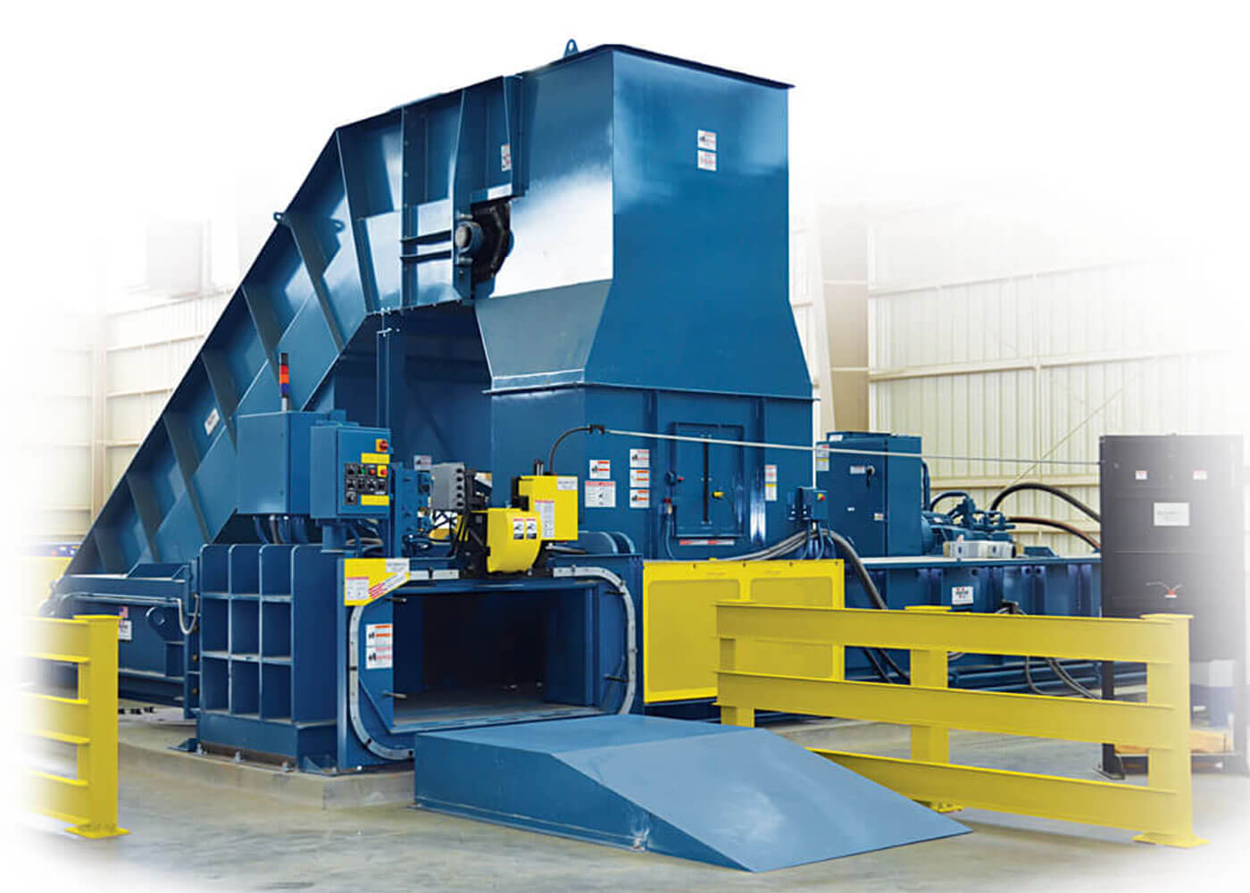 Galaxy 2 two ram recycling baler with narrow door model for recycling centers