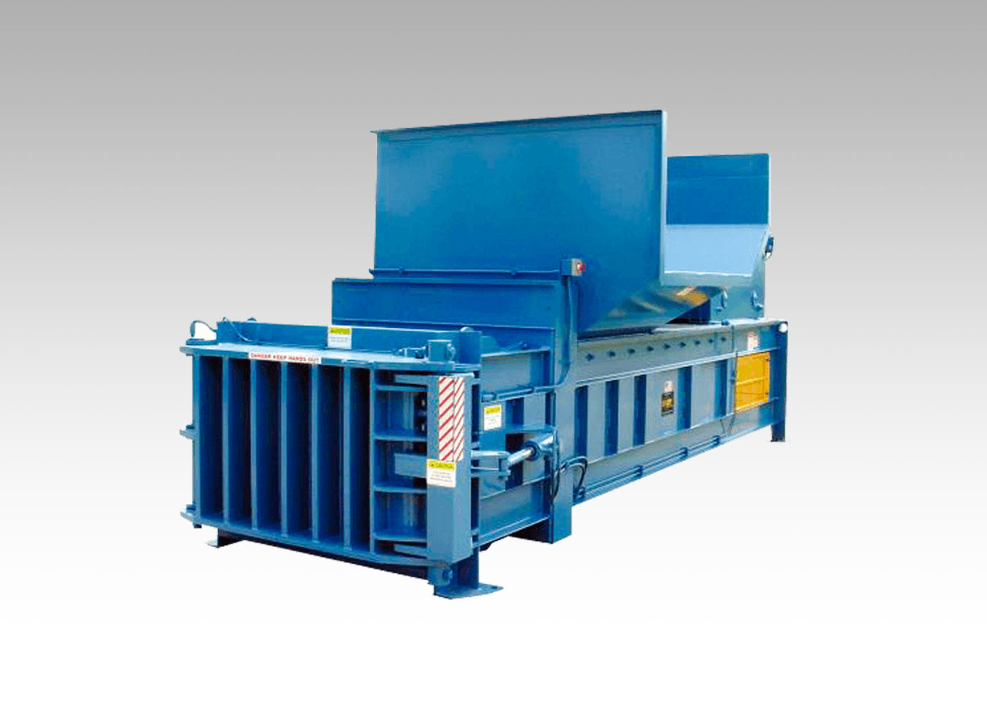 Horizontal recycling balers with manual wire tie system for recycling