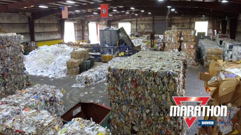 Recycling center balers and recycling compactors video