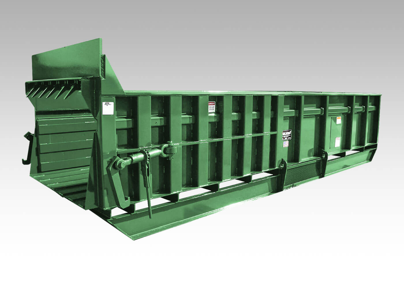 RJ-575 commercial stationary trash compactors by Marathon compaction equipment