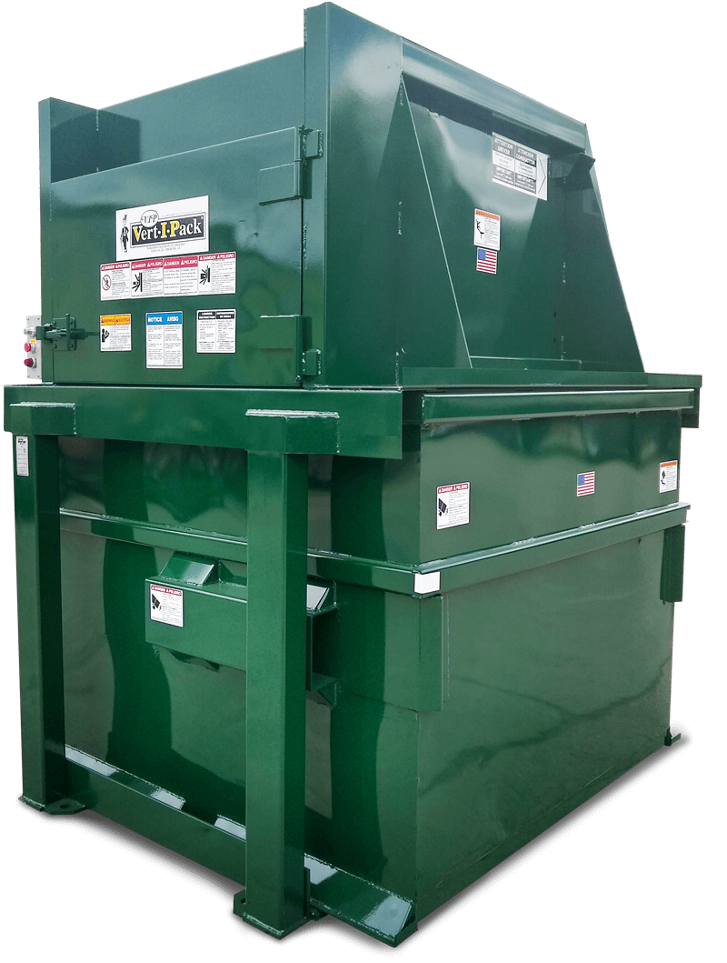 Verti-I Pack vertical trash compactor from Marathon Equipment