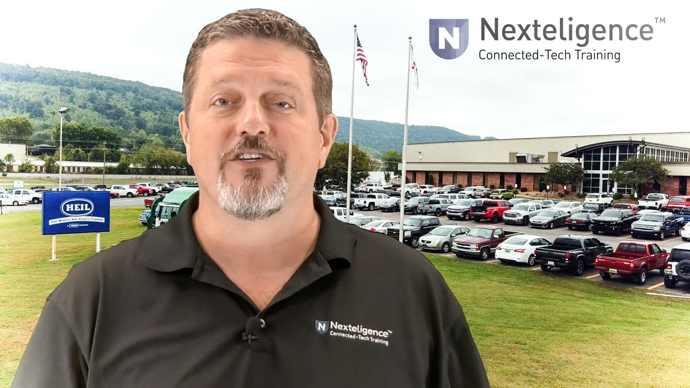 Video about Nexteligence trash compactor and baler technician certification and training program for mechanics