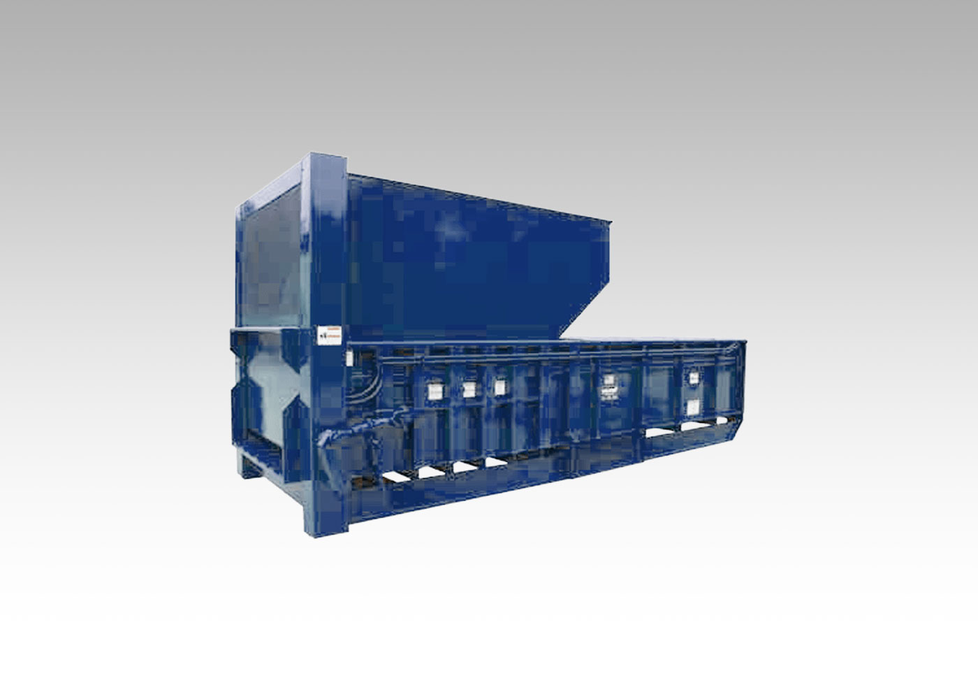 Trash compactor precrushers that crush material before compactor for higher compaction rates