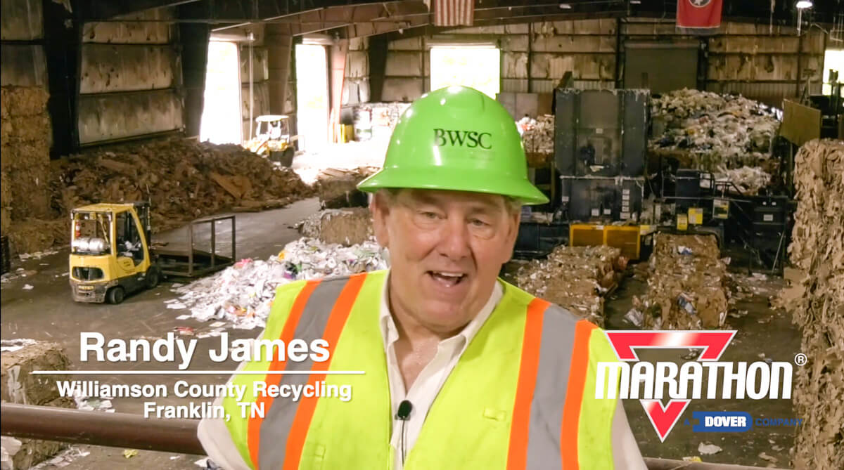 Williamson county recycling in Franklin TN recycling baler and equipment testimonial video
