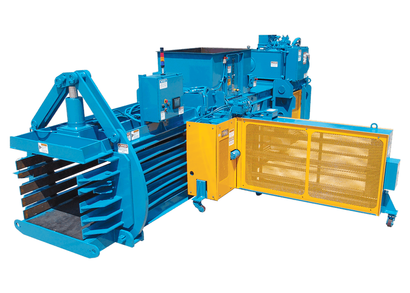 Auto tie horizontal baler