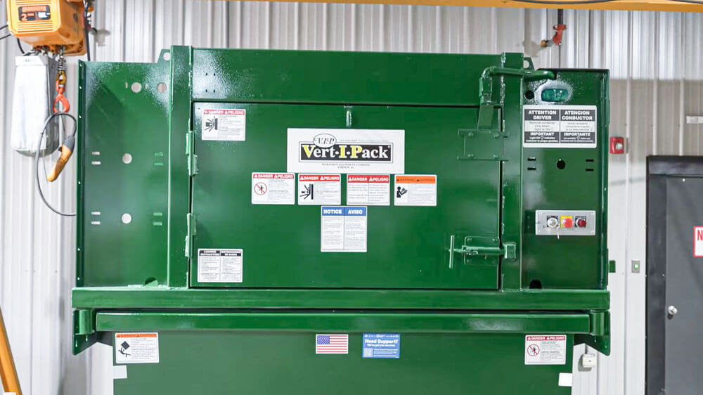 Marathon how to operate the Vert-I-Pack VIP trash compactor tutorial video