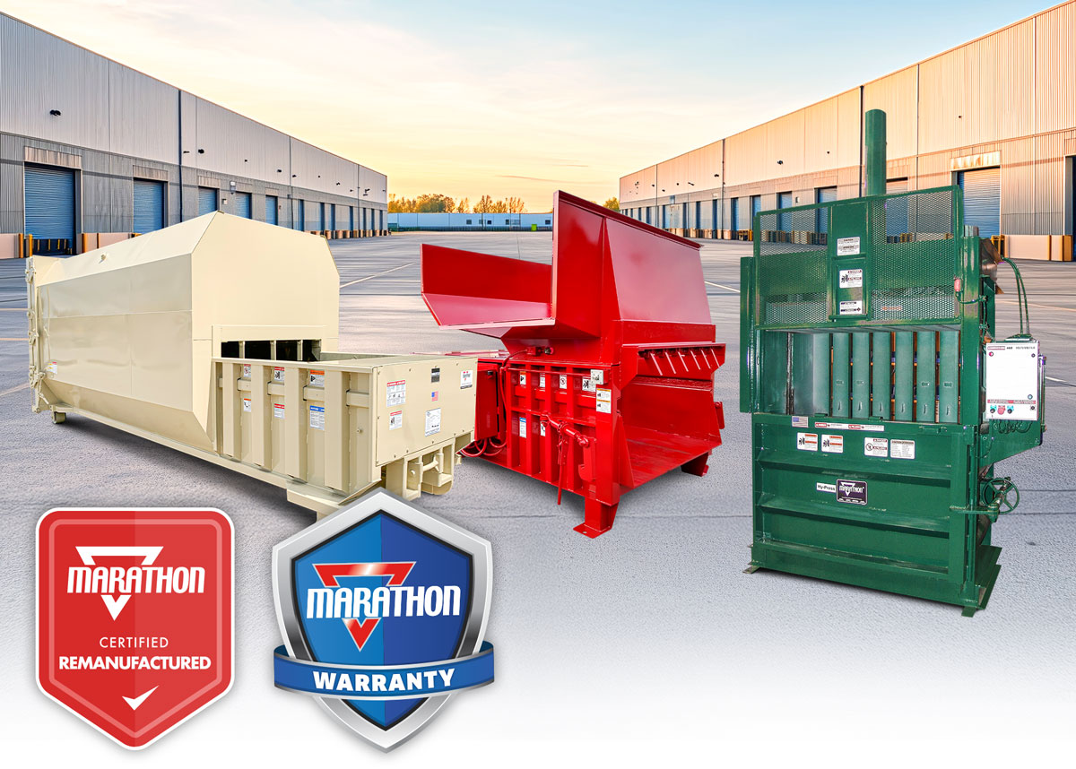Remanufactured balers and compactors